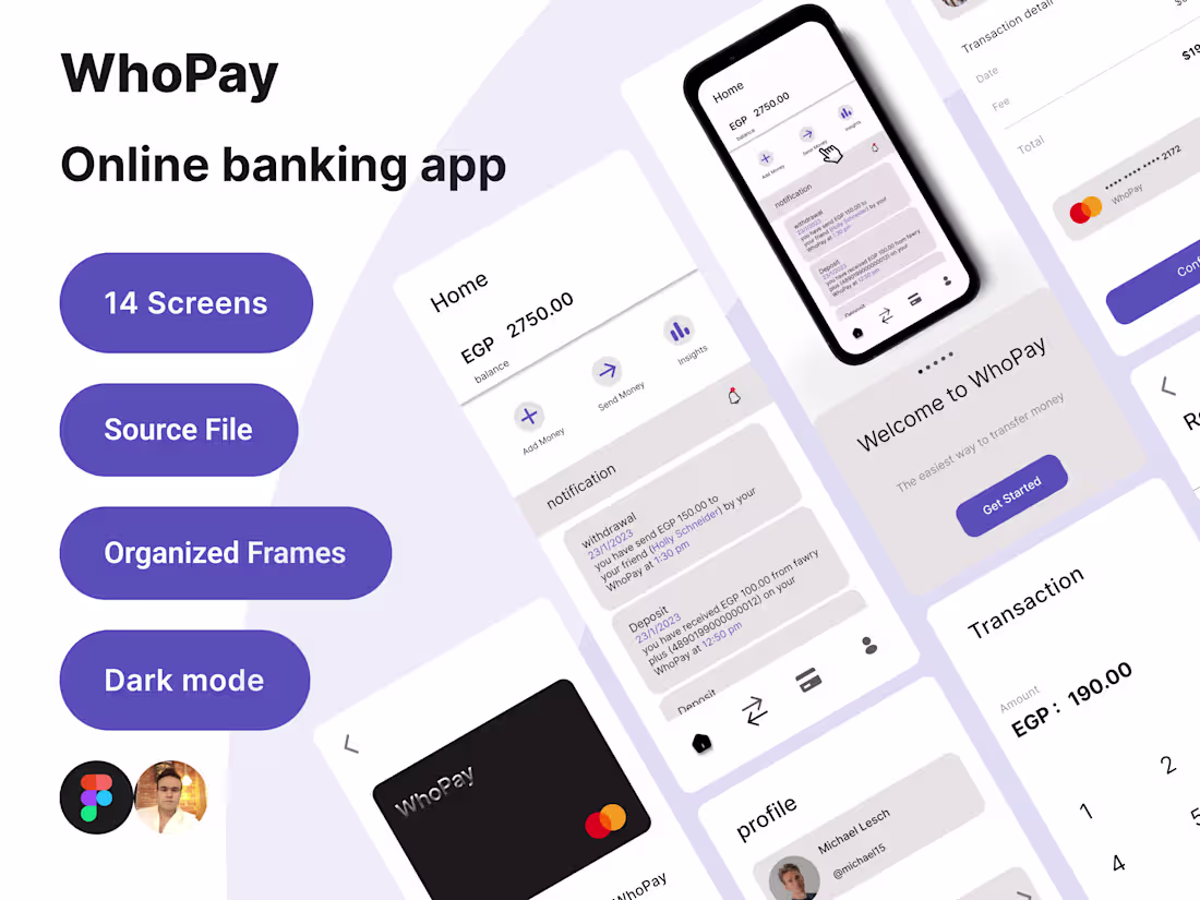 Cover image for whoPay online banking app