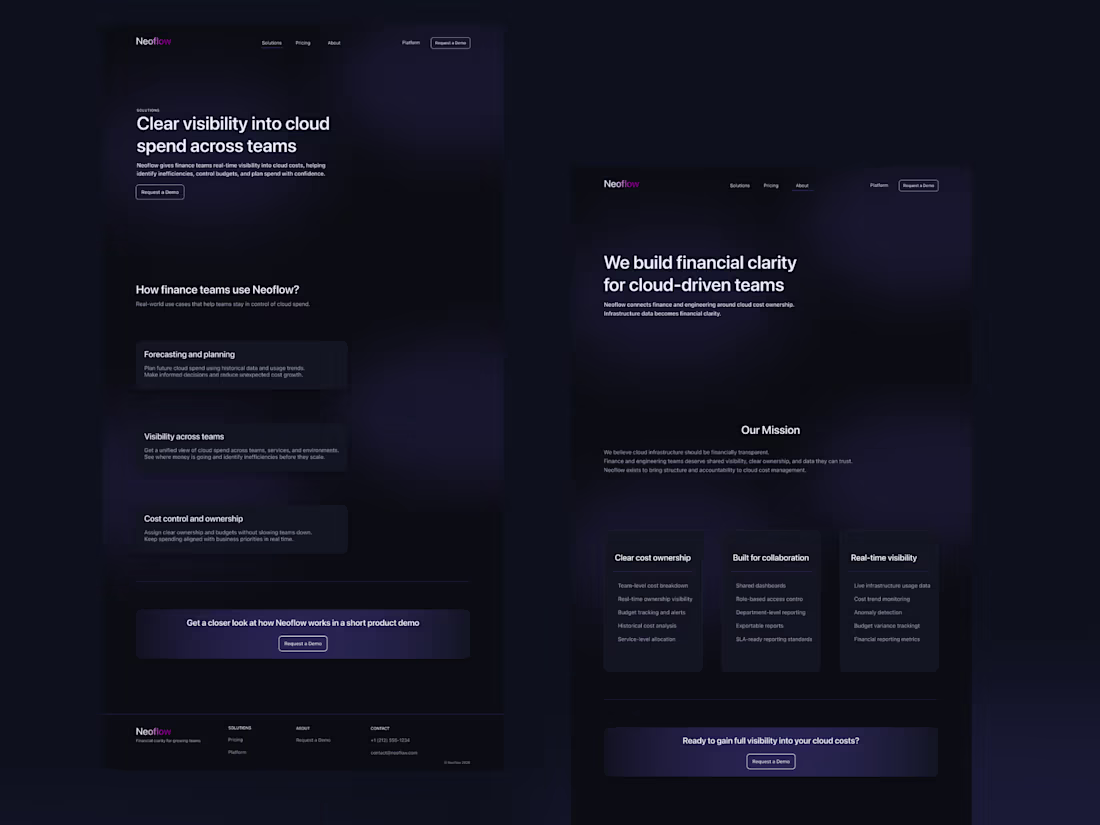 Cover image for NeoFlow — B2B FinOps SaaS