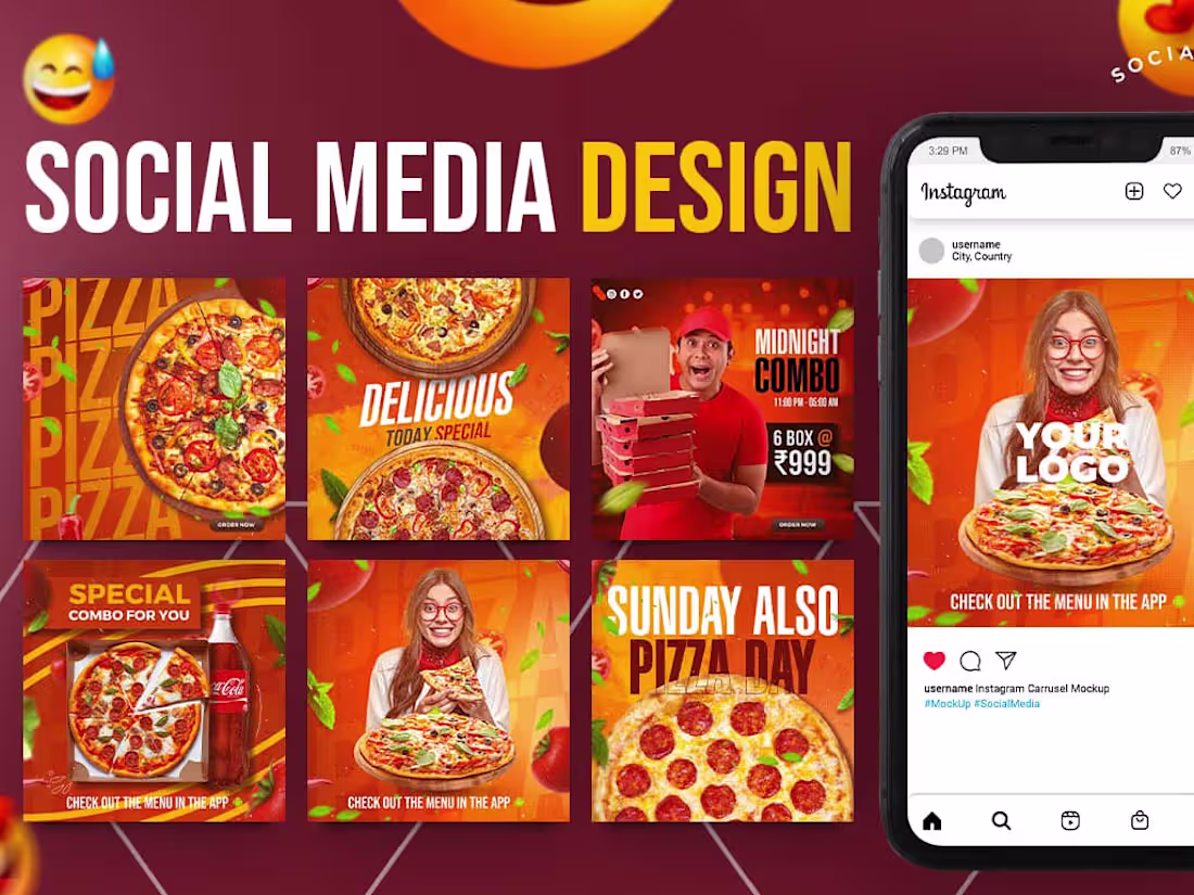 Cover image for Social Media Design for restaurant 