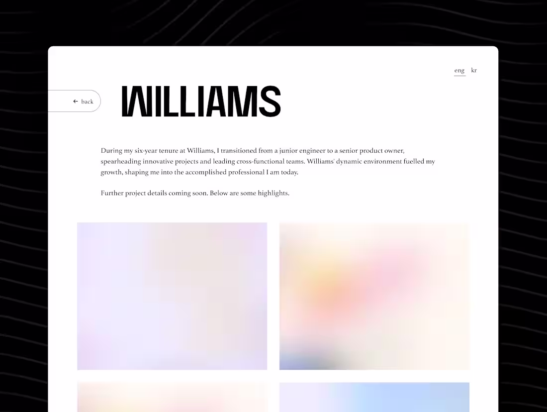 Cover image for Portfolio Website Design for Engineer