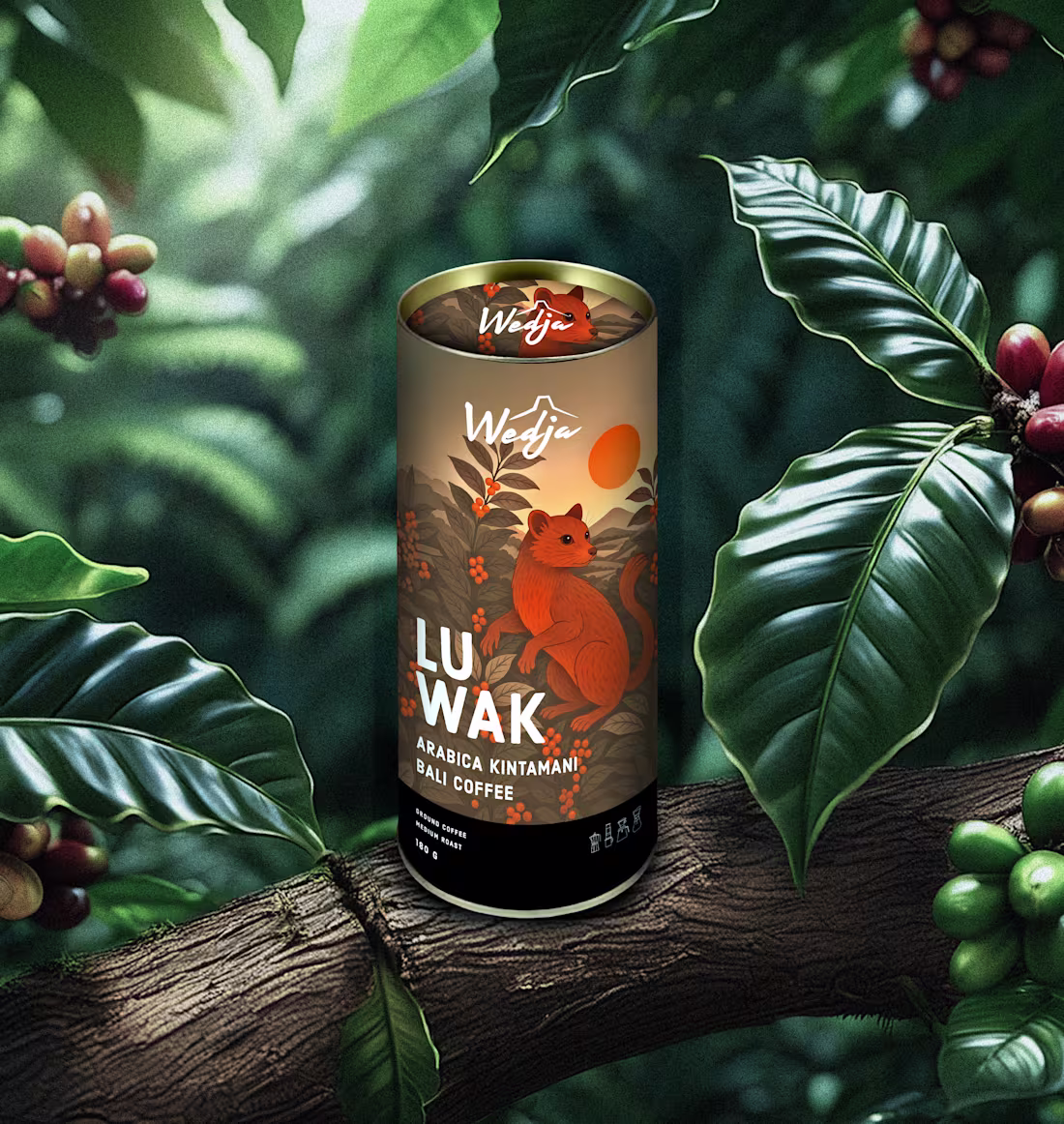 Cover image for QED x Wedja Luwak Coffee. DM for custom packaging projects