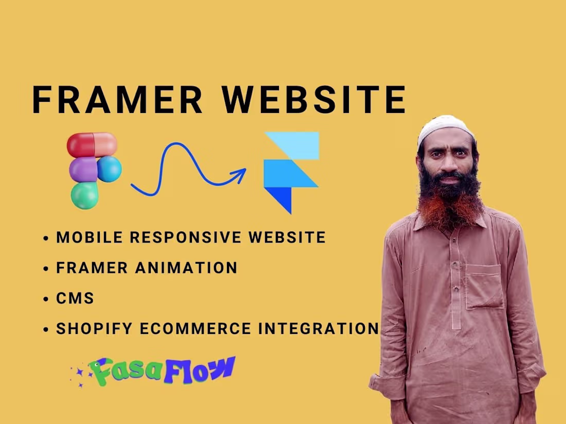 Cover image for framer website design | Framer animation | Figma to Framer | CMS
