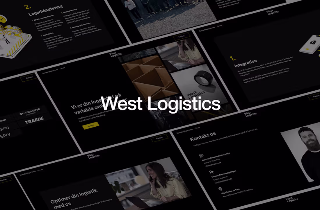 Cover image for West Logistics 🚚 A bold and modern Webflow website for West...
