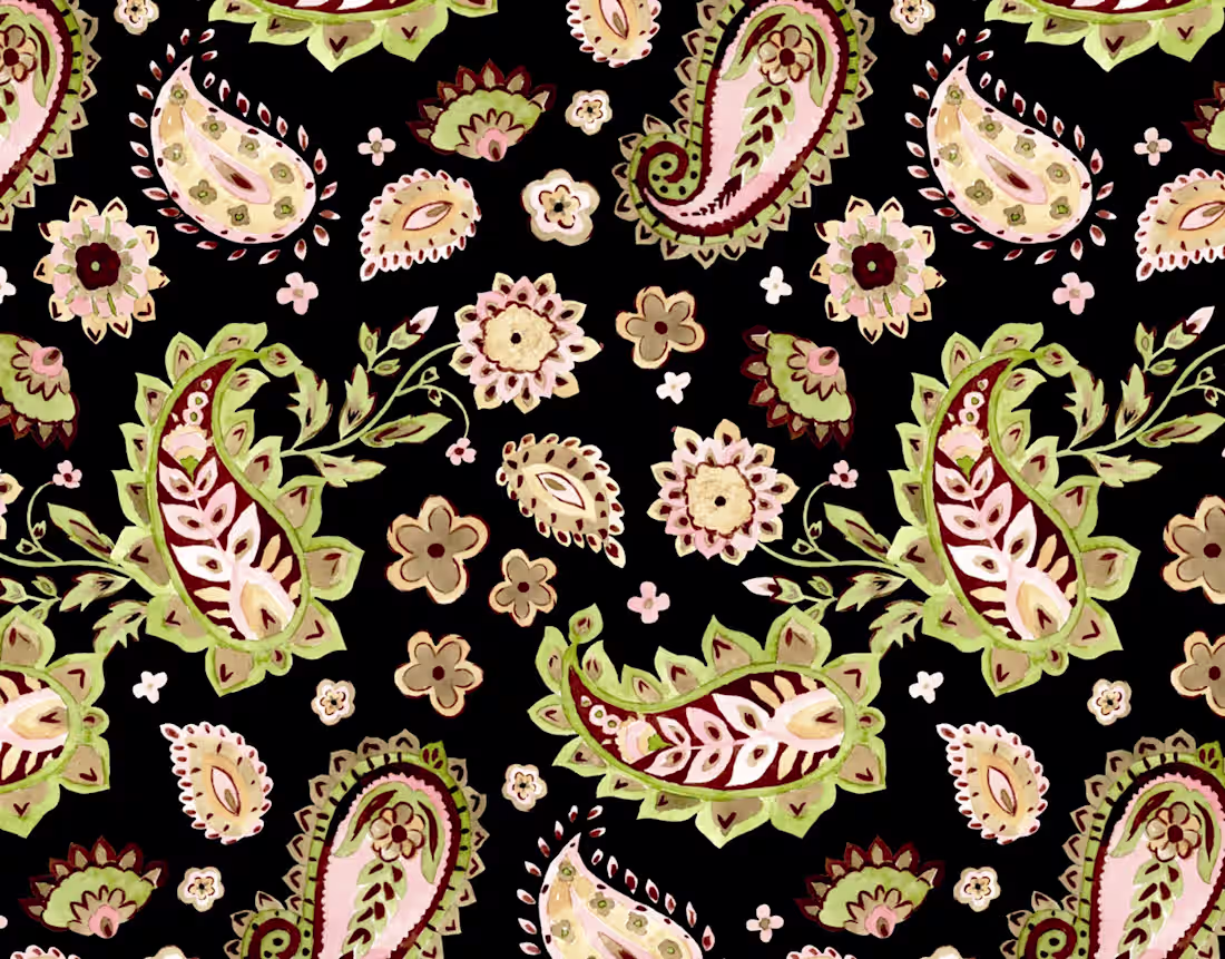 Cover image for Aquarelle Paisley: Gentle Hues and Organic Forms