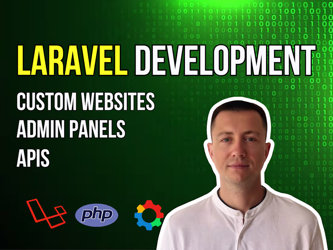 Cover image for Will fix and develop PHP laravel websites with admin panel, API