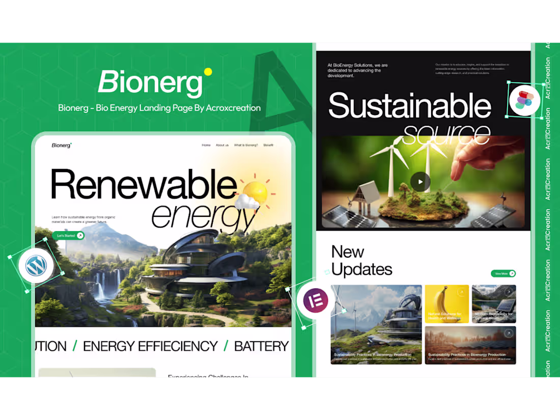 Cover image for Bionerg Landing Page