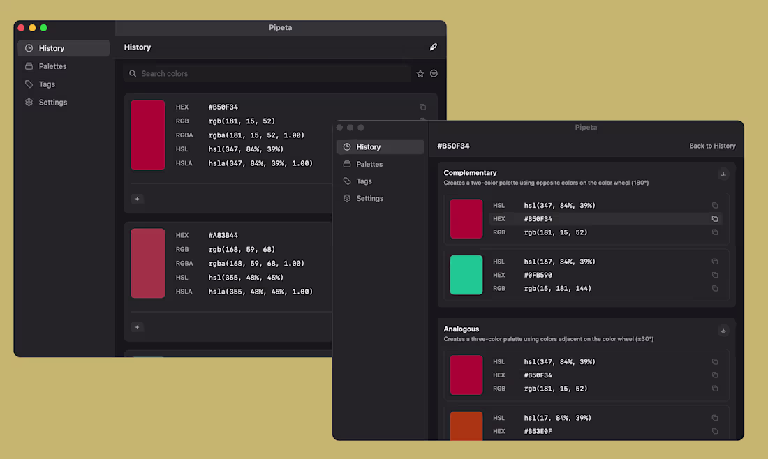 Cover image for Pipeta - Color Organizer (macOS)