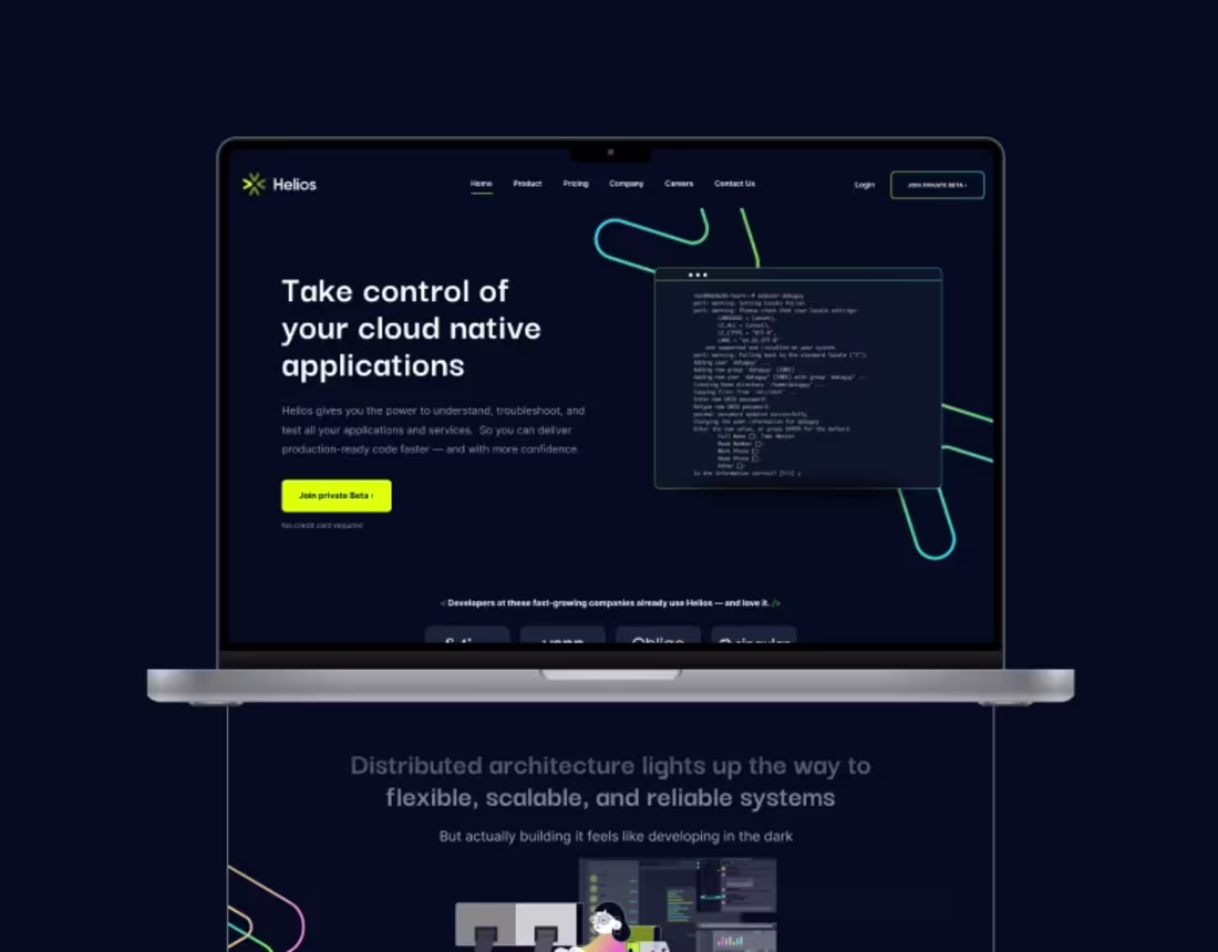 Cover image for Helios - Branding / UI design