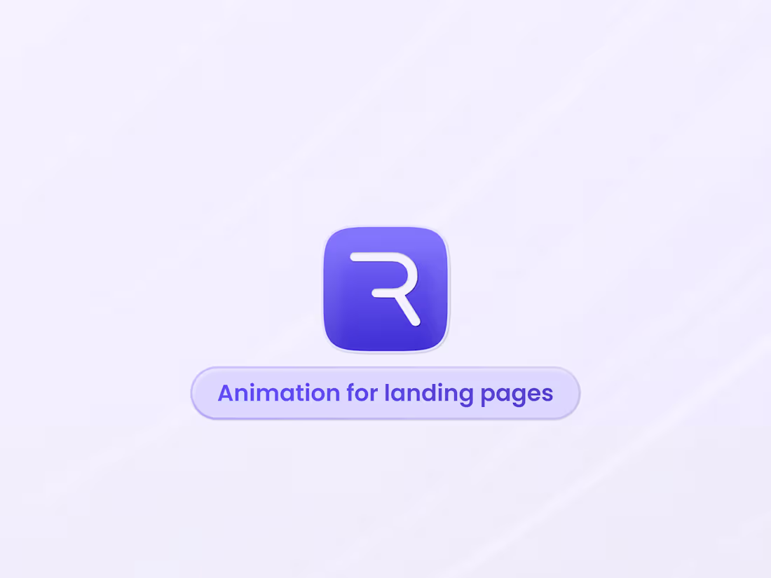Cover image for UI Animation for landing pages