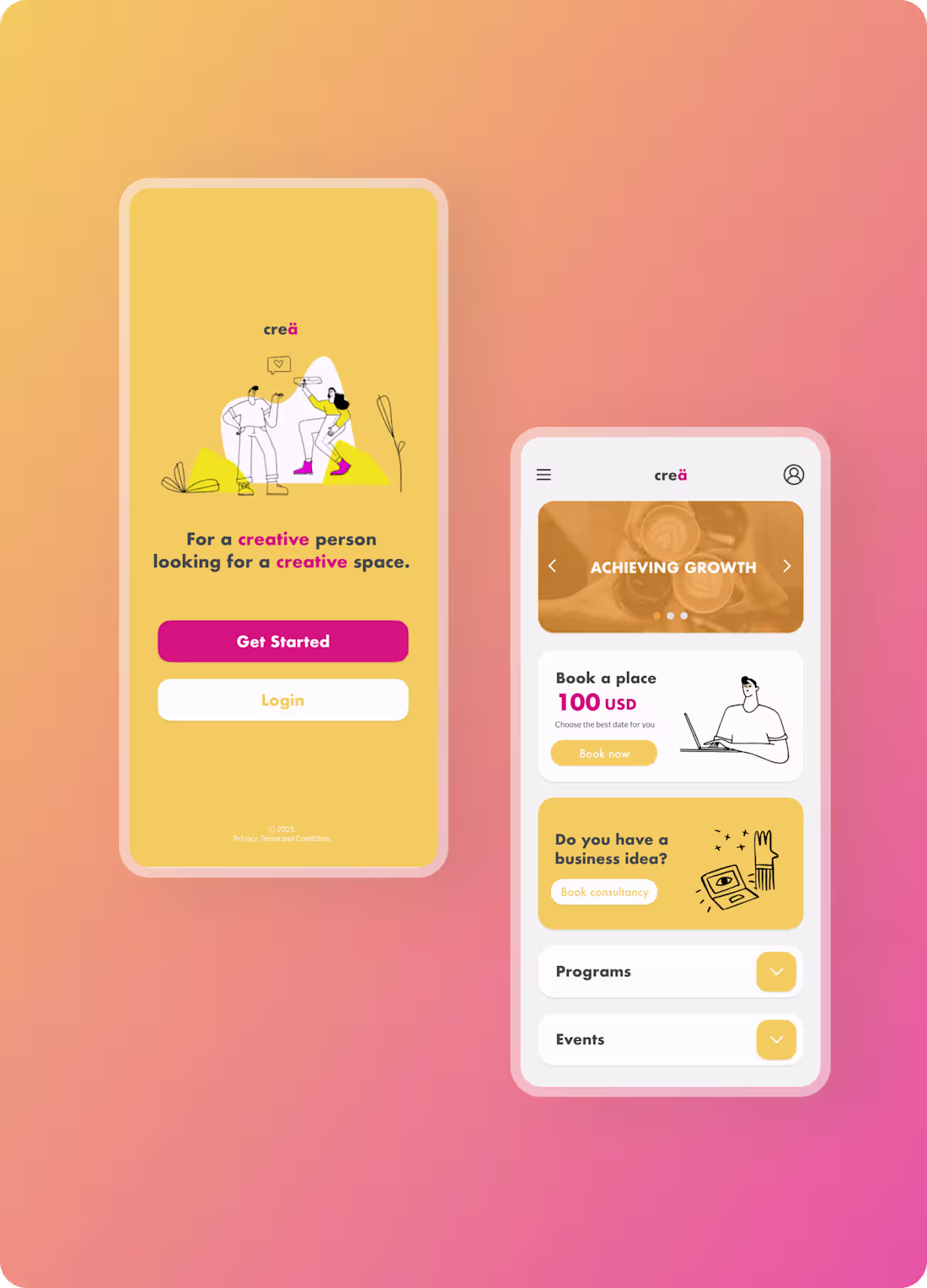 Cover image for Co-working space app