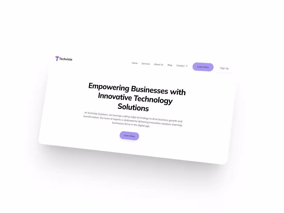 Cover image for Techvista Full Website Development and Design