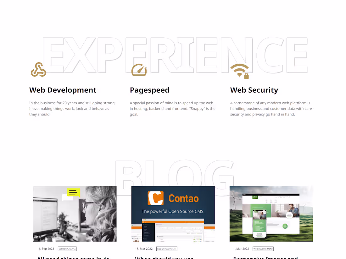 Cover image for Blog website for a conference speaker