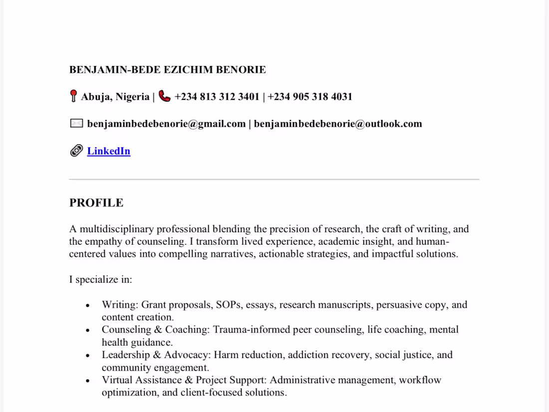 Cover image for Hello Contra Community! I’m a writer specializing in reflect...