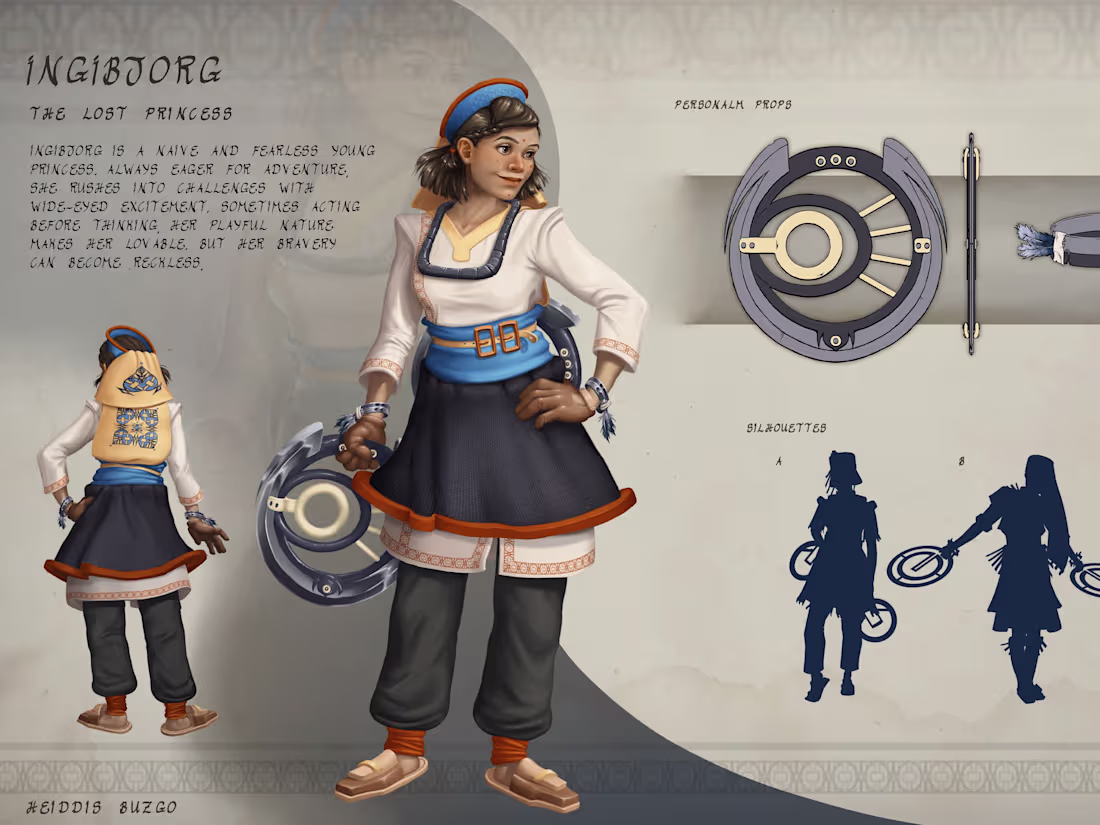 Cover image for BEYOND THE MIST
Character design for