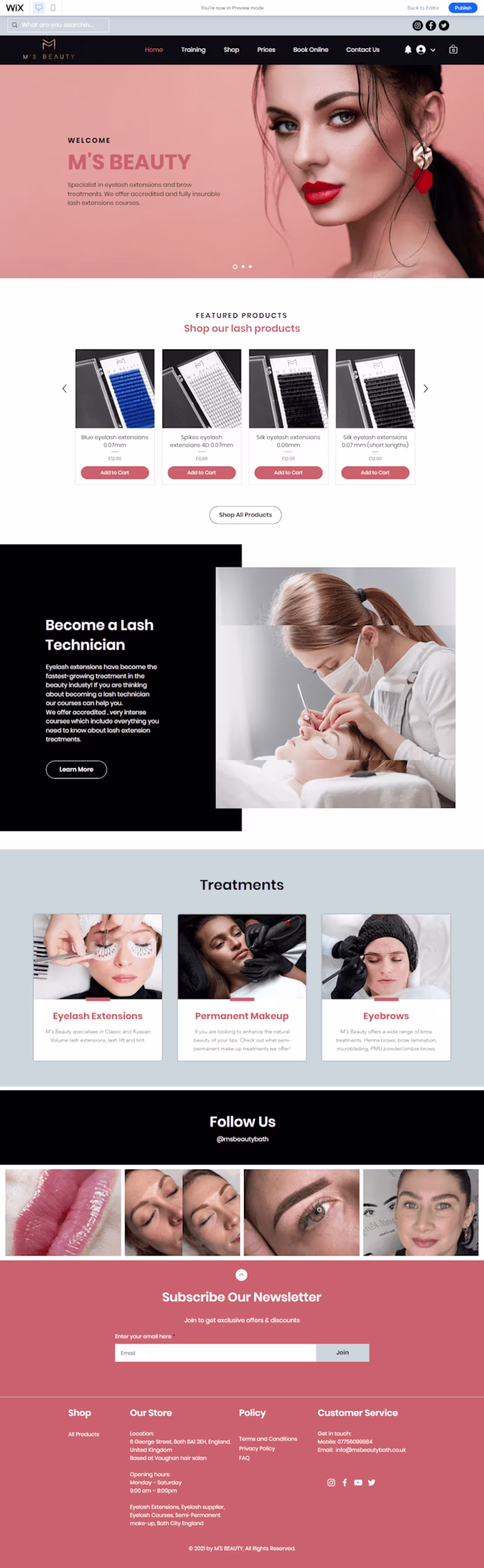 Cover image for Beauty salon Project