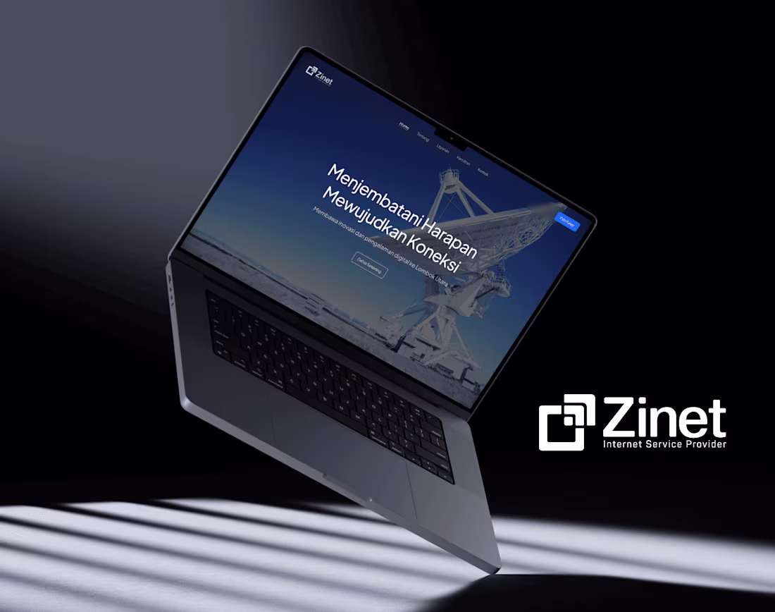 Cover image for Zinet - Landing Page