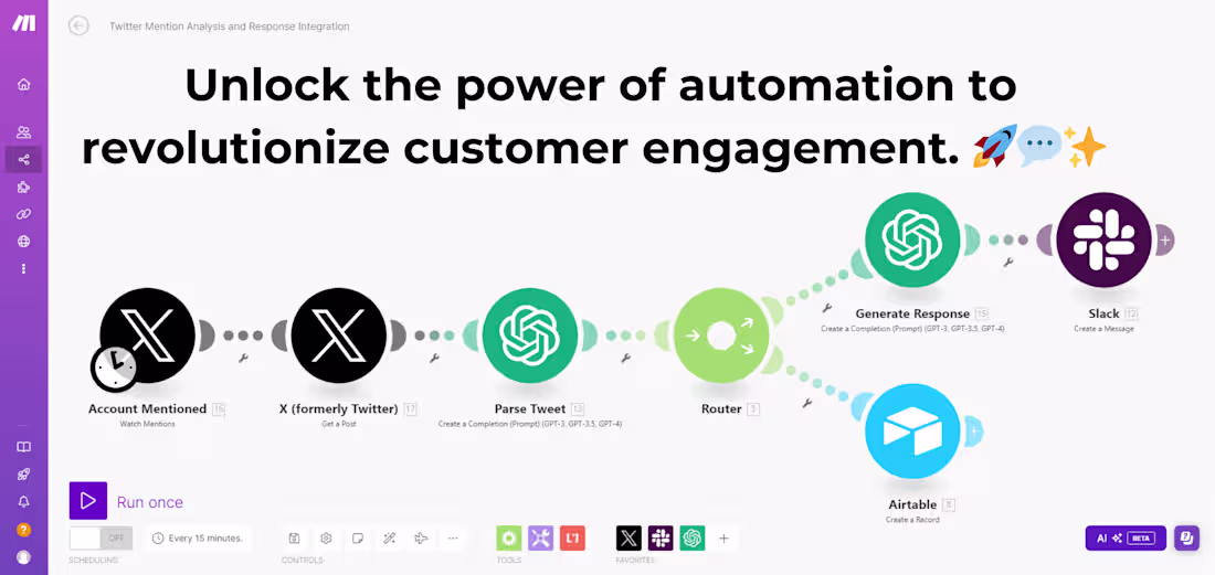 Cover image for AI-Powered Automation for Twitter Customer Response
