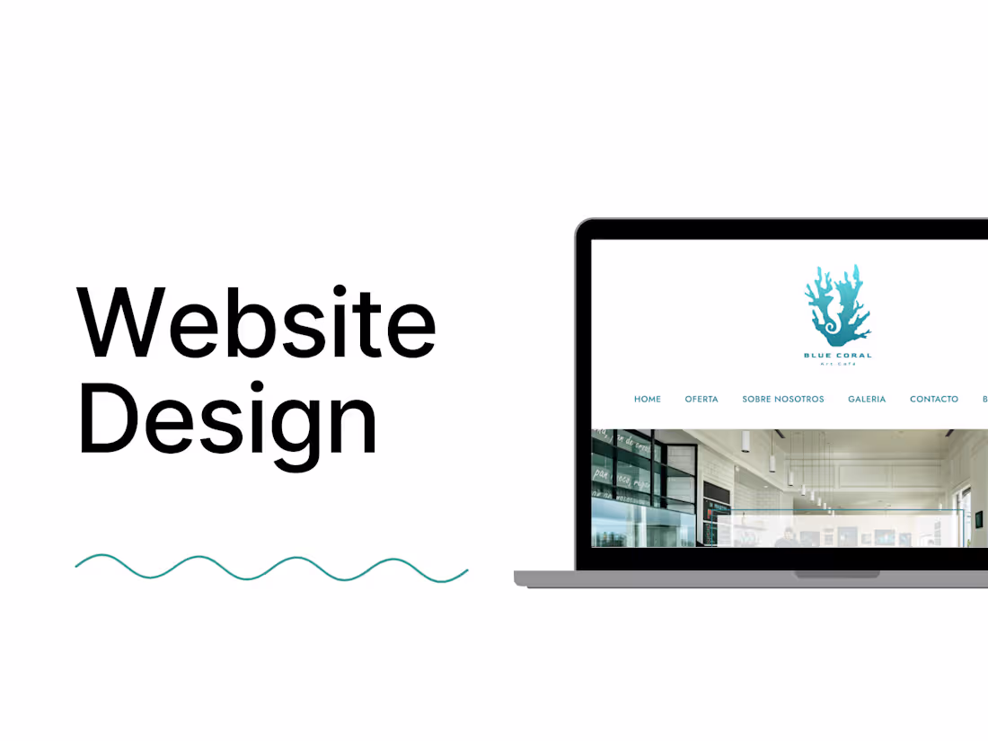 Cover image for Website Design - coffee and bakery