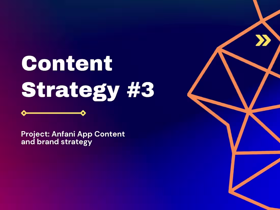 Cover image for Anfani App - Brand Identity & Digital Growth Strategy