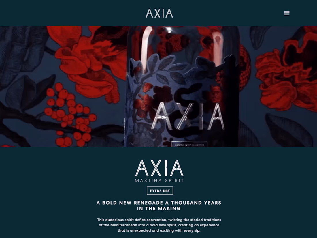 Cover image for AXIA Spirits | Homepage Development On Shopify With Replo
