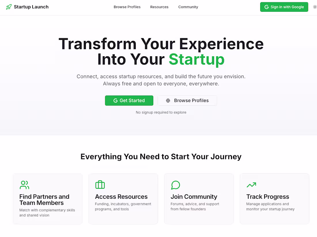 Cover image for Startup Launch