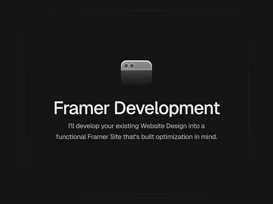 Cover image for Framer Development