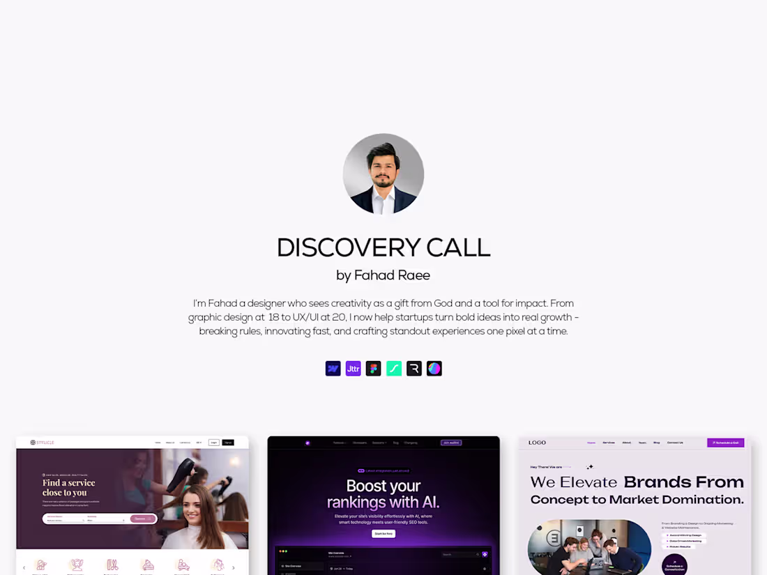 Cover image for Design Consultation • Discovery Call