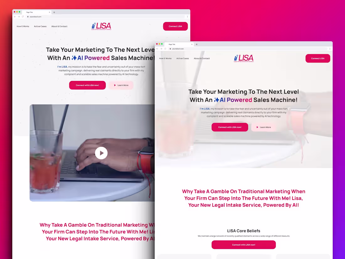Cover image for LISA AI Landing Page