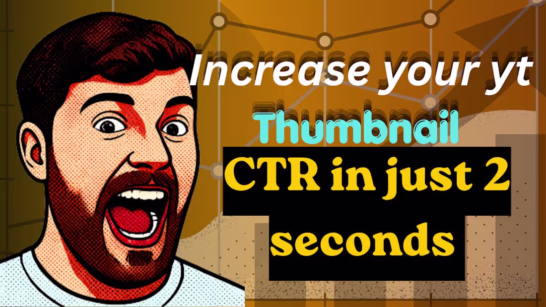 Cover image for I am YouTube thumbnail design.