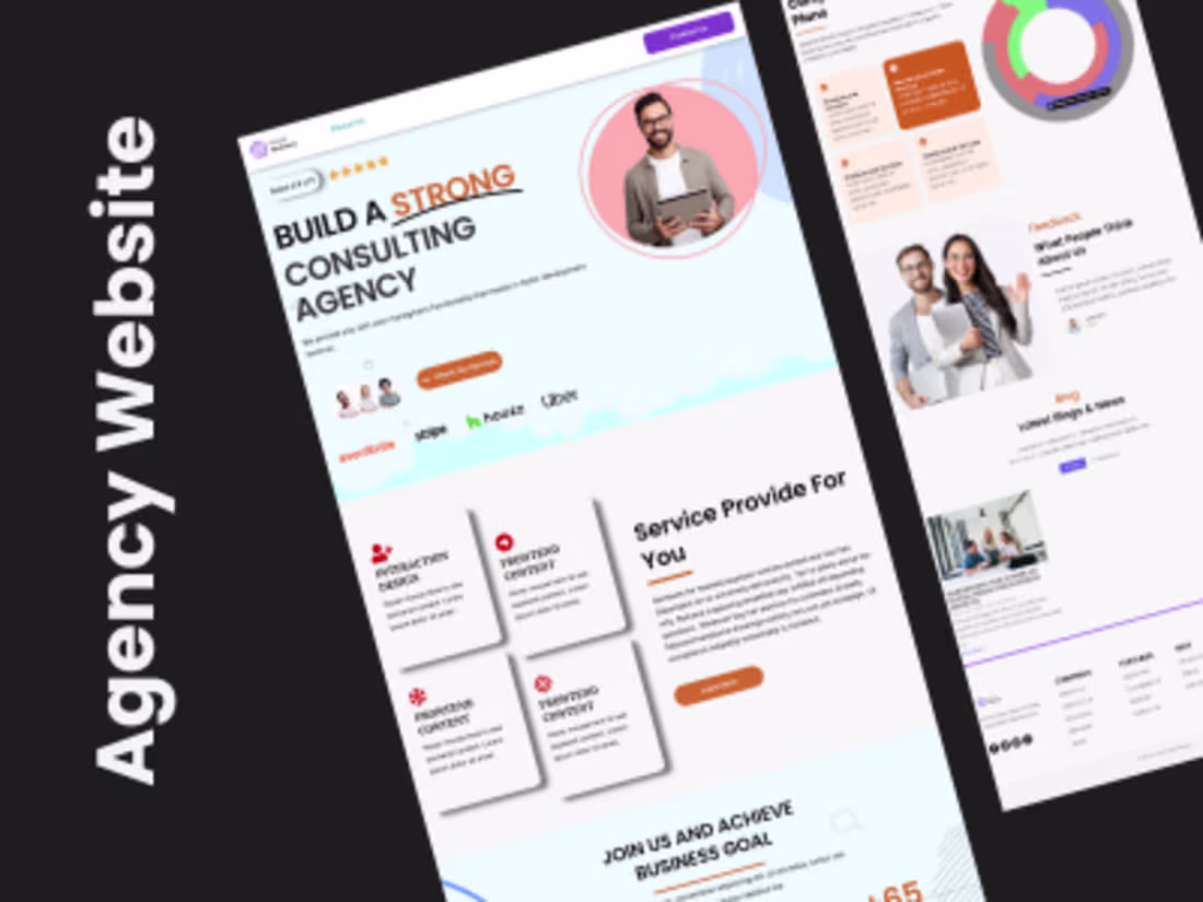 Cover image for Modern And Responsive Agency Website