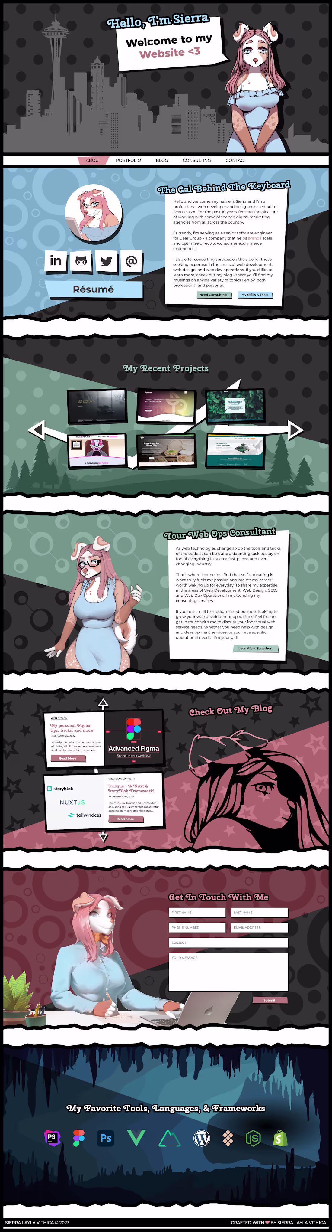 Cover image for Sierra Layla Vithica - Personal Website 2023