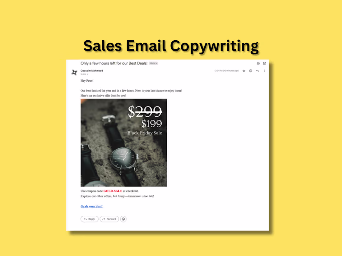 Cover image for Black Friday Sales Email 