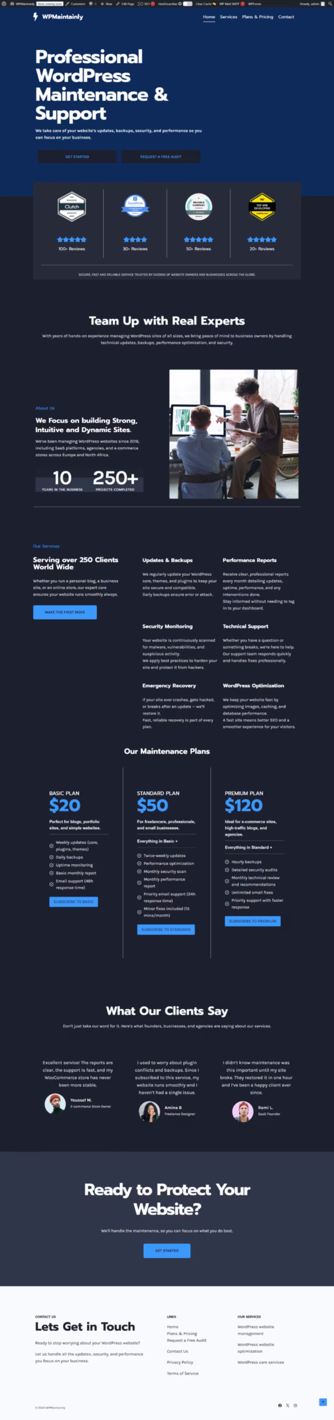 Cover image for Professional WordPress Maintenance & Support - WPMaintainly