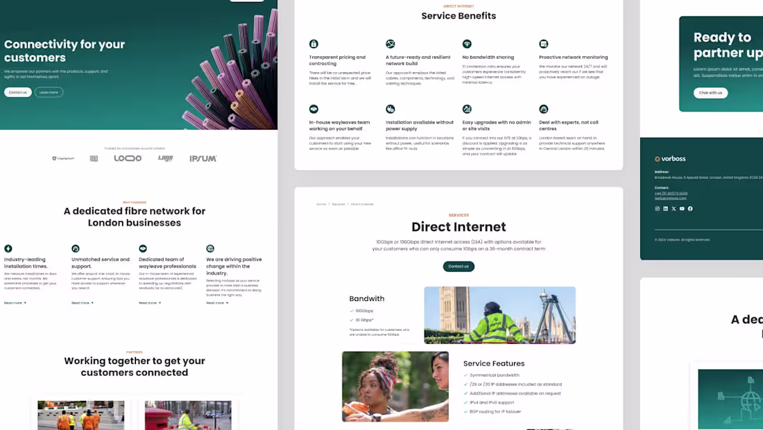 Cover image for Vorboss Partners Website Design & Webflow