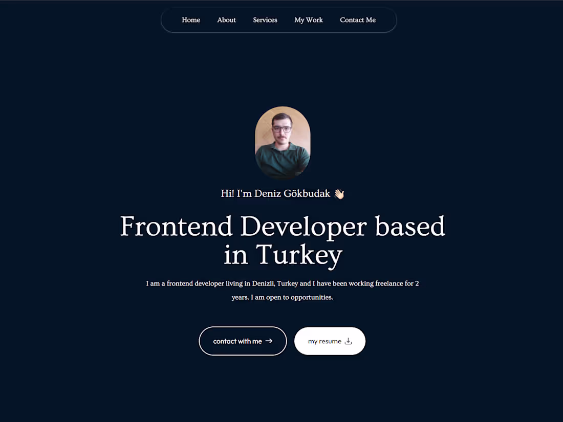 Cover image for Deniz Gökbudak - Frontend Developer Portfolio