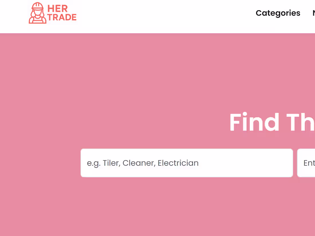 Cover image for Tradie Marketplace for Women