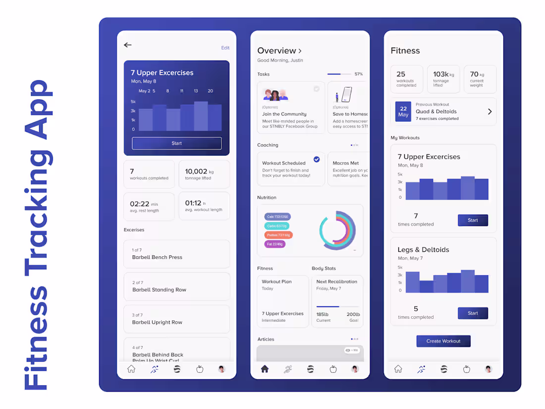 Cover image for Fitness App Design