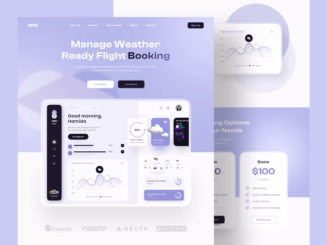 Cover image for MCD - SaaS landing page, Product page UI/UX, Website