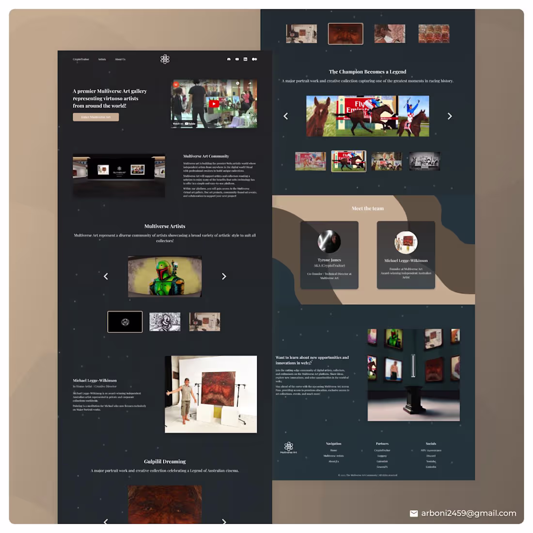 Cover image for Multiverse Art Business Website