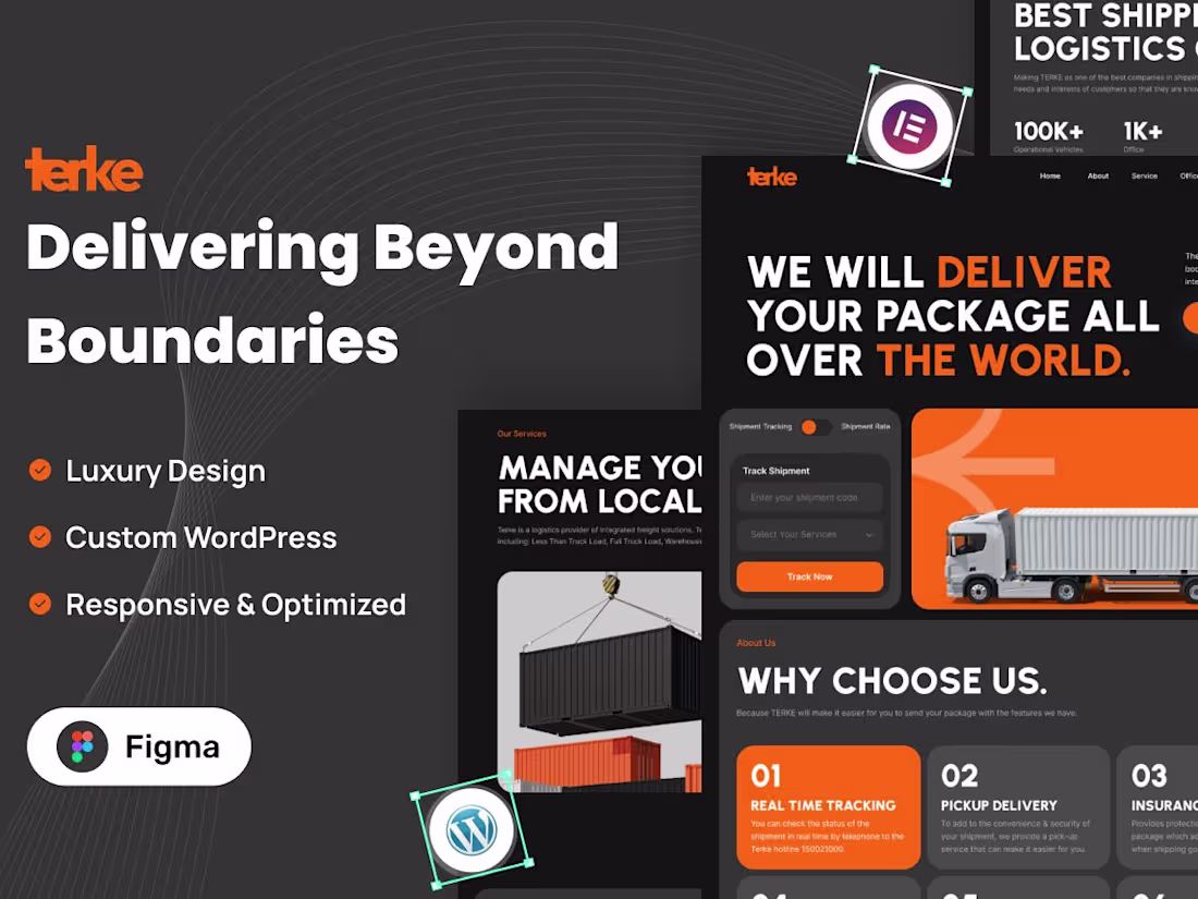 Cover image for Terke Logistics Landing Page