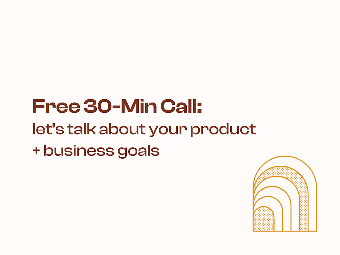 Cover image for 🌞 FREE 30-Min Call: Let's Chat About Your Product + Goals