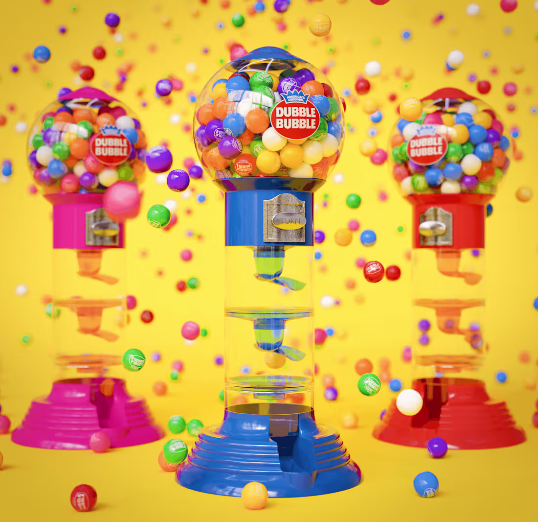 Cover image for gumball machine product renders 🟠🟡🟣🔵🔴⚪️🟢🟤