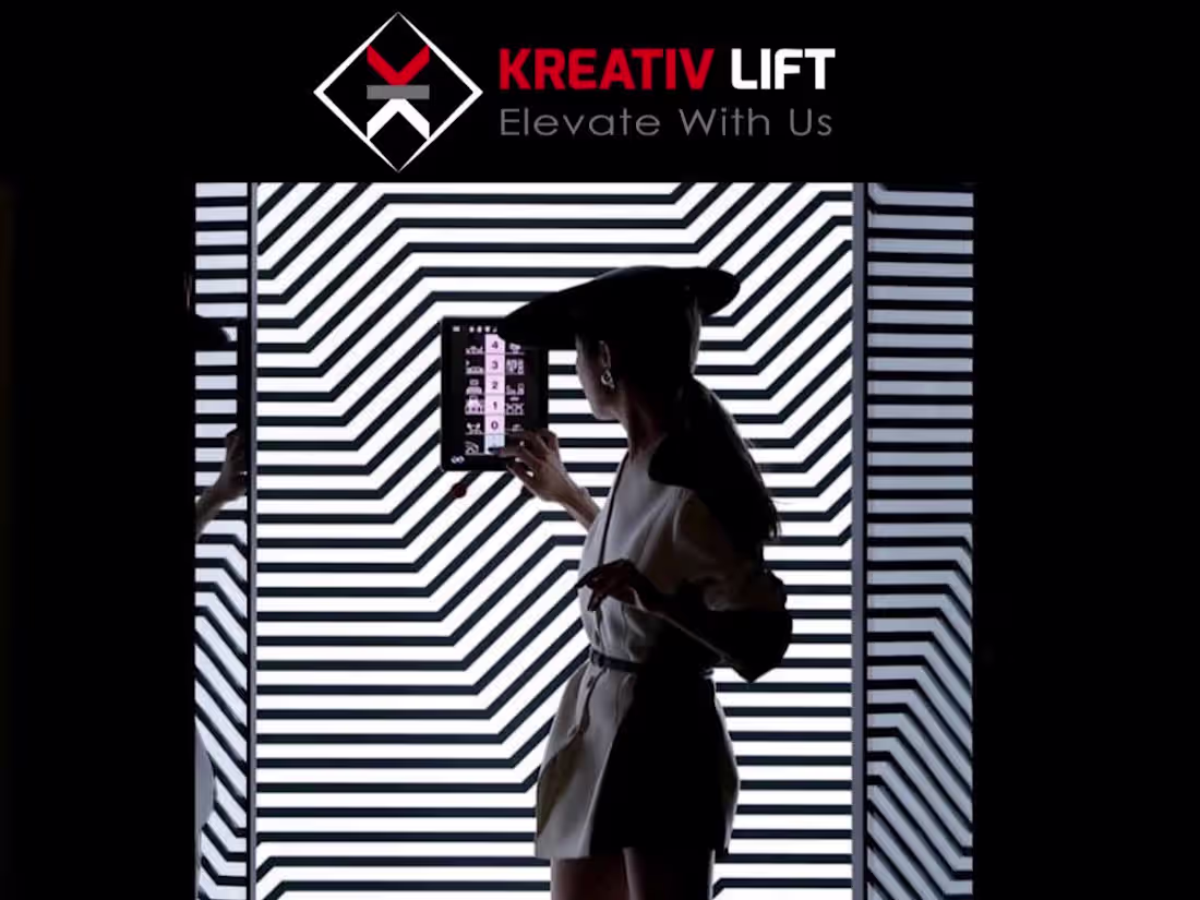 Cover image for Just finished a modern exhibition poster design for Kreativ ...