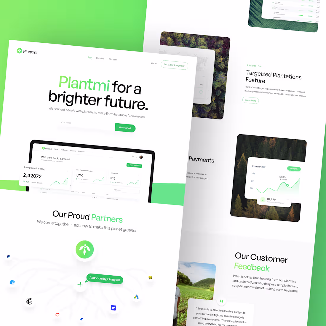 Cover image for Plantmi landing page design
