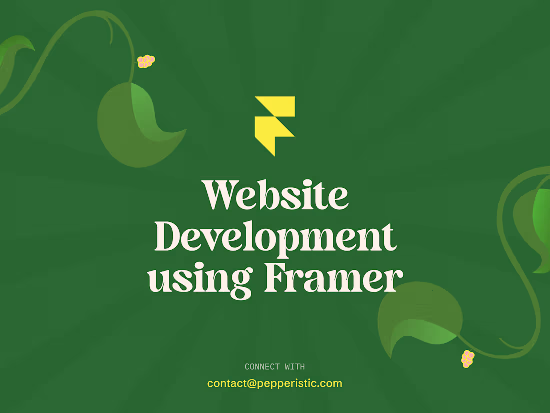 Cover image for Framer Based Website Development and Design