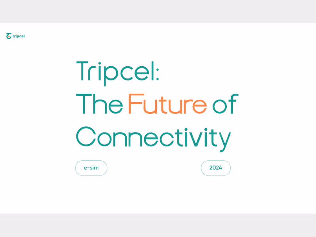 Cover image for Tripcel Pitch Deck| UI|UX|Pitch Deck| Design