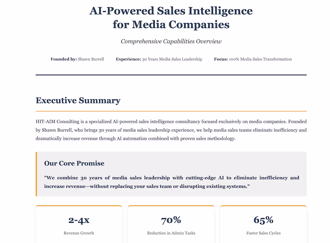 Cover image for "From Power Point Deck to Interactive Landing Page" BEFORE: ...