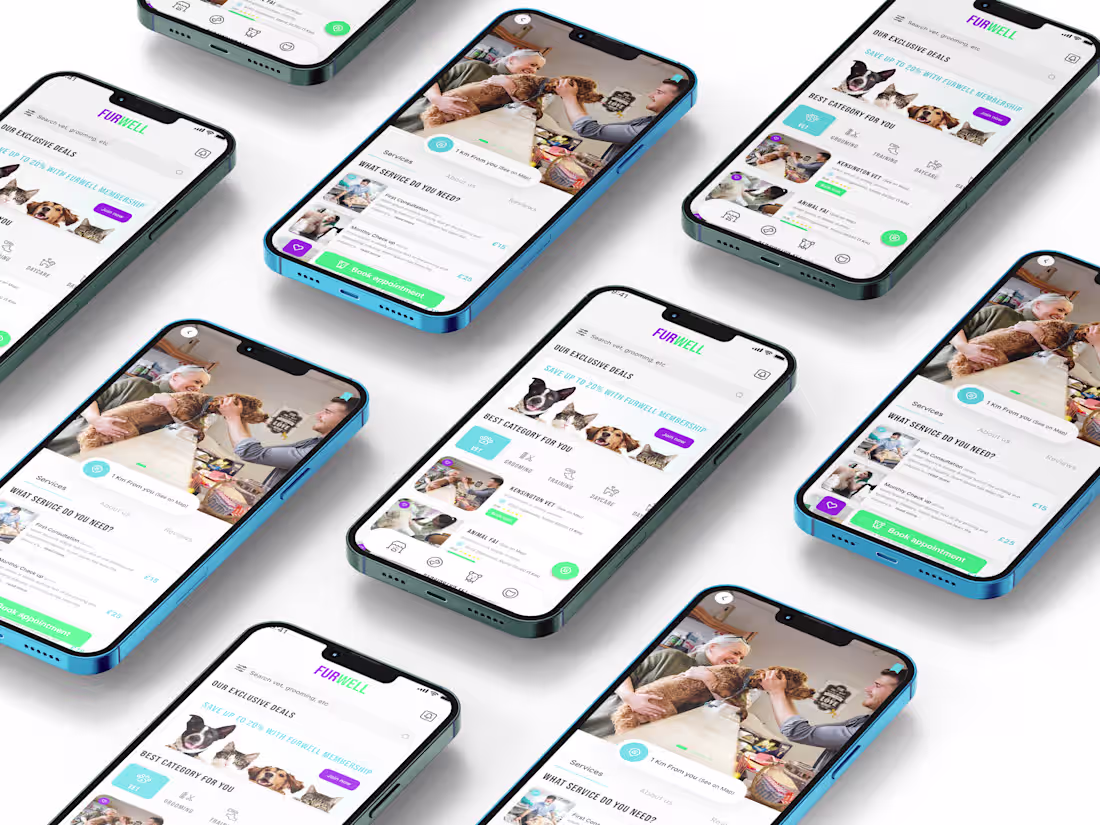 Cover image for FURwell - Pet Grooming App