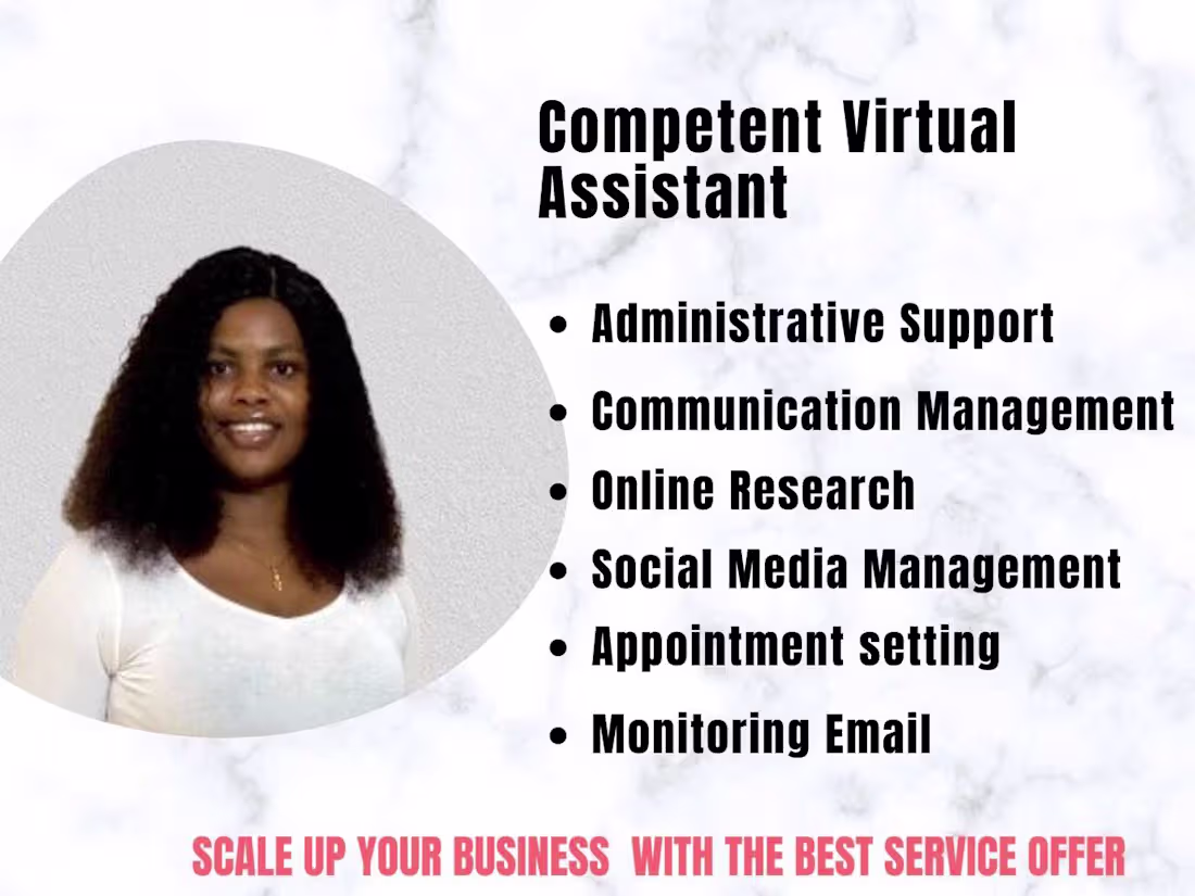 Cover image for Administrative Support/Data Entry/Personal Assistant/