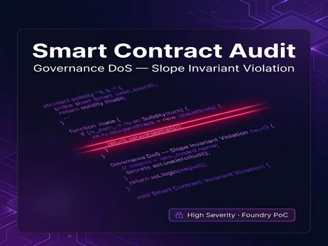 Cover image for Smart Contract Audit — Governance